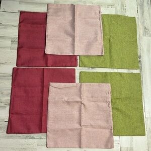 6 new throw pillow covers.
